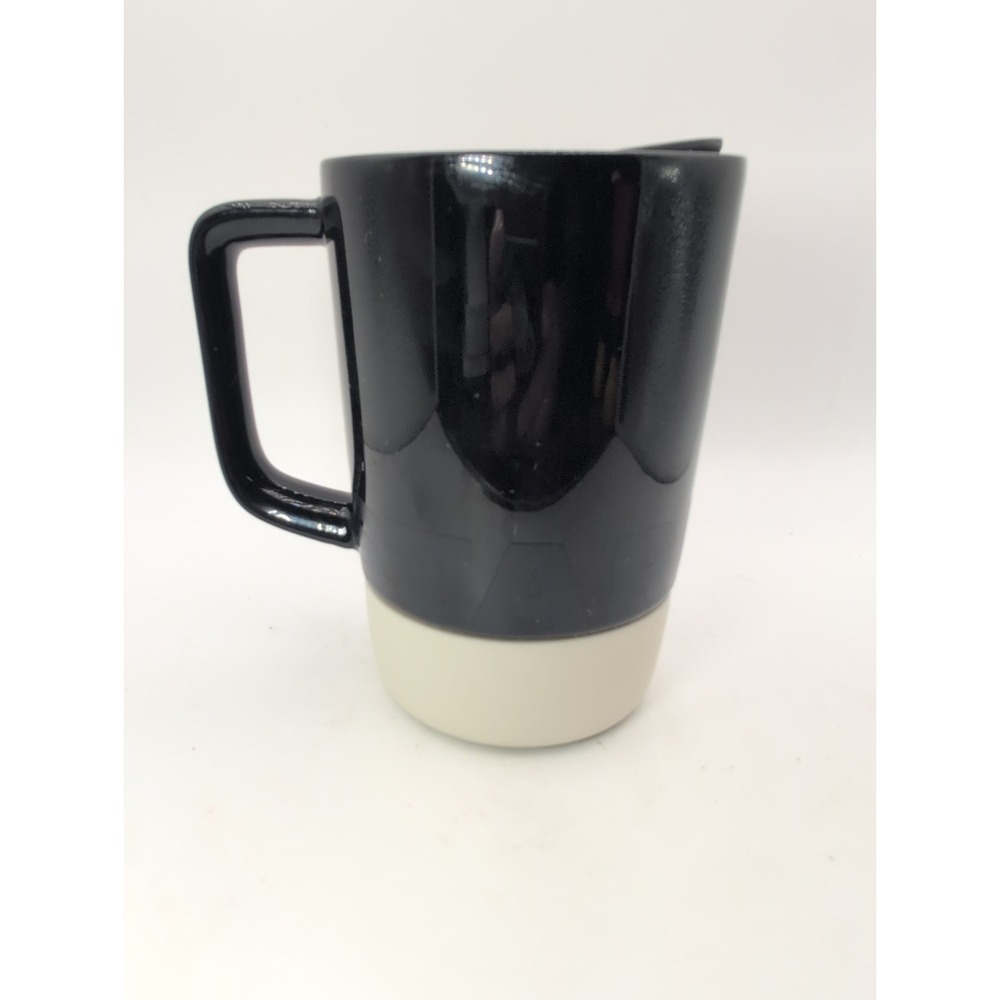 STARBUCKS Travel Coffee Mug Rubber Base Lid 14 oz tea black with lid